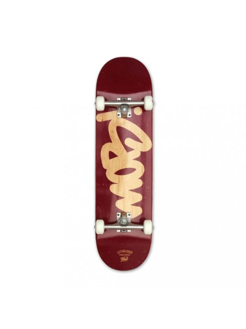 Mob Skateboards Tag logo burgundy komplett gördeszka 8.5
